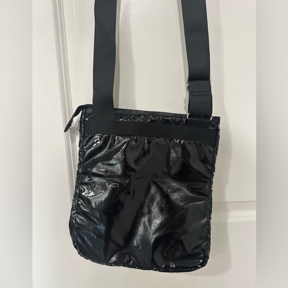 LeSportsac Patent Leather 3 Zipper Crossbody Bag - Picture 8 of 11